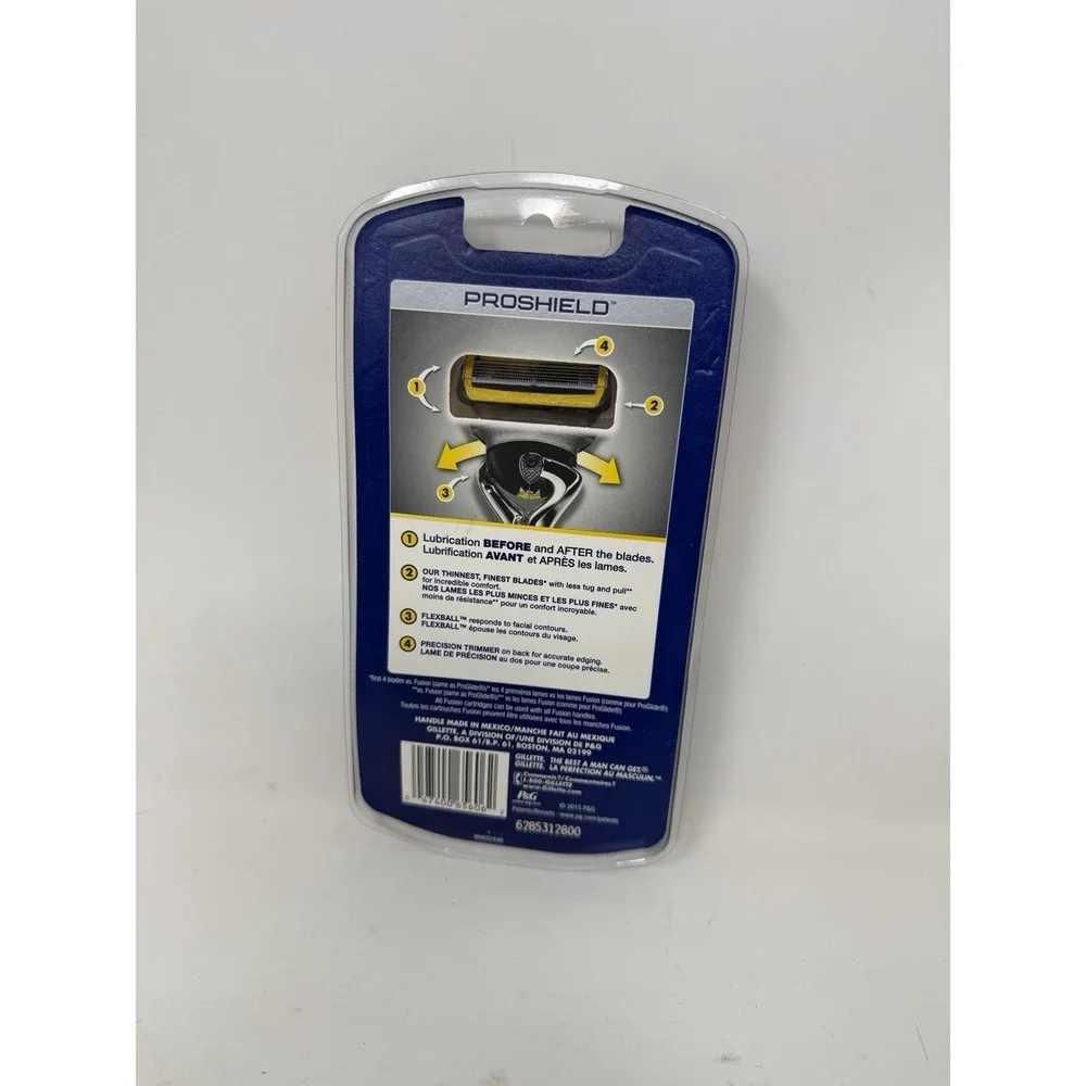 Gillette Fusion ProShield Men's Razor - 1 Razor&1 Cartridge and Shave Gel - NIP